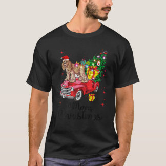 Cocker Spain Rides Red Lastbil jul Pajama T T Shirt