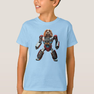 Cocker Spain Robot Barn T-Shirt