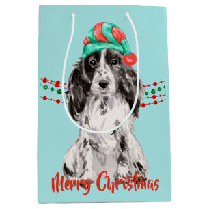 Cocker Spain Santa Hat Helgdag String Pärlor