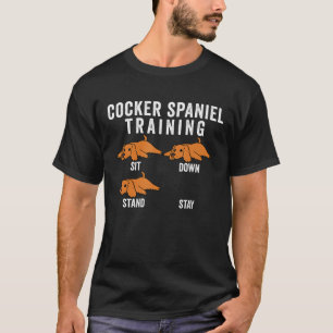 Cocker Spain Training Hund T Shirt