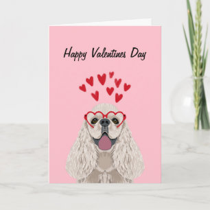 Cocker Spain Valentiness Card - valentineser för s Helgkort