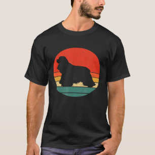 Cocker Spain Vintage Hund Silhouette Retro 60s 70 T Shirt