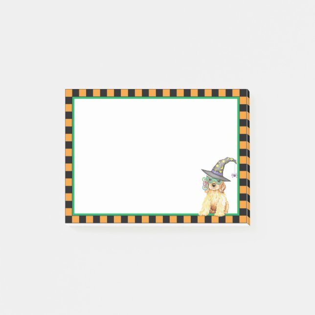 Cocker Spain Witch Post-it Block (Framsida)