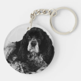 Cocker Spaniel Akryl Dubbelsidig Nyckelring