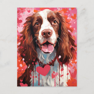 Cocker Spaniel Alla hjärtans dag Vykort
