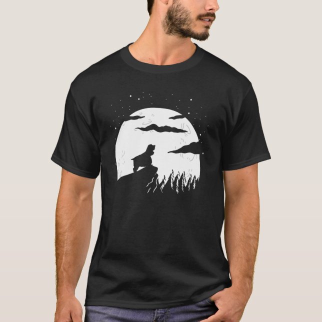 Cocker Spaniel and Mountain T Shirt (Framsida)