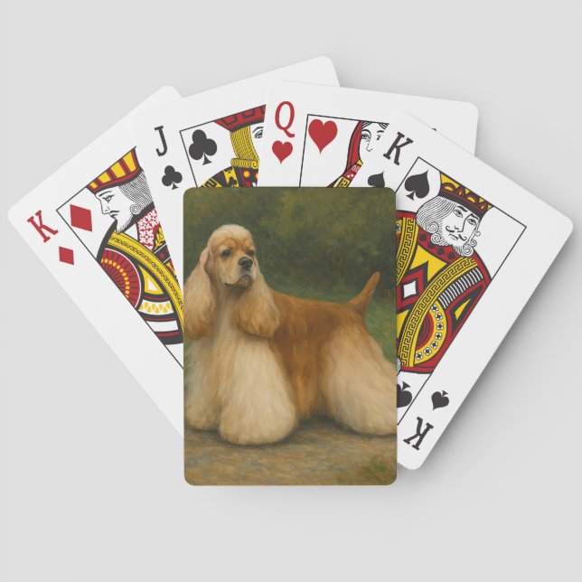 Cocker Spaniel Casinokort (Baksidan)