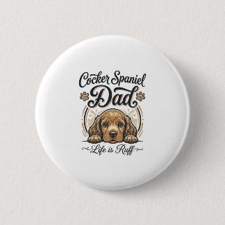 Cocker Spaniel Dad Life Is Ruff Vintage Dog Shirt_ Knapp