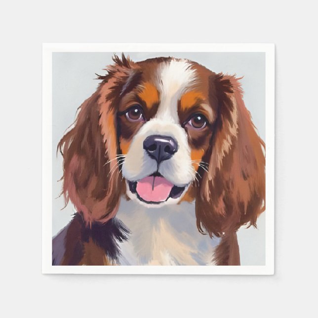Cocker Spaniel | Dog Painting Pet Pappersservett (Framsidan)