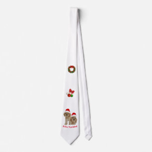 Cocker spaniel Feliz Navidad halsduk Slips