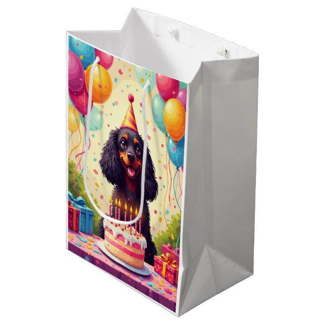 Cocker Spaniel Födelsedagsfirande (Framsidan Vinklad)