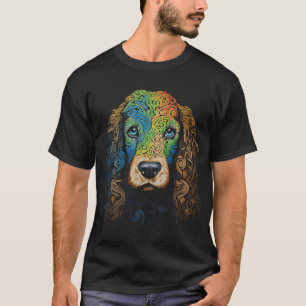 Cocker Spaniel Grafisk Husdjur Konst Hund Cocker S T Shirt