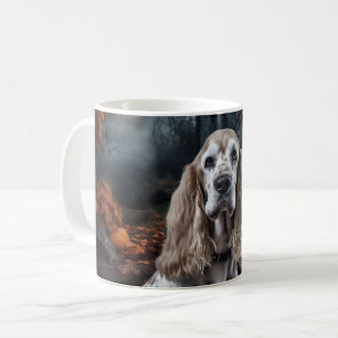 Cocker Spaniel Halloween Skräckinjagande Kaffemugg