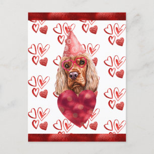 Cocker Spaniel Hjärt Hund Älskare Alla Hjärtans Da Vykort