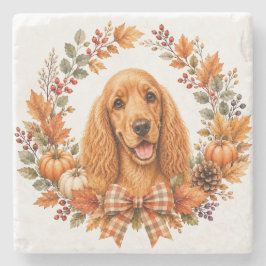 Cocker Spaniel Höst Coaster Stenunderlägg