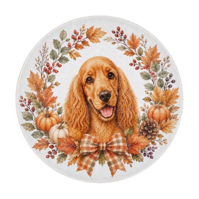 Cocker Spaniel Höstkrans (Framsidan)