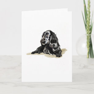 Cocker Spaniel Hund Älskare Kort Gåva, Grattis Kor