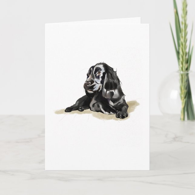 Cocker Spaniel Hund Älskare Kort Gåva, Grattis Kor (Framsida)