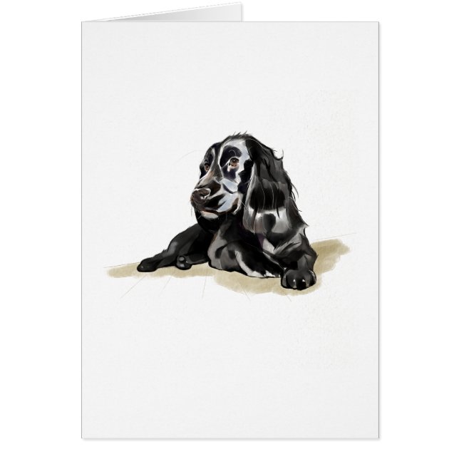Cocker Spaniel Hund Älskare Postkort Present Hälsningskort (Framsidan)