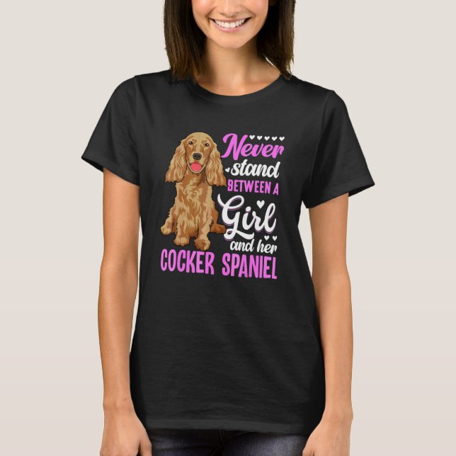 Cocker Spaniel Hund Dräkt  Cocker Spaniel 2 T Shirt (Framsida)
