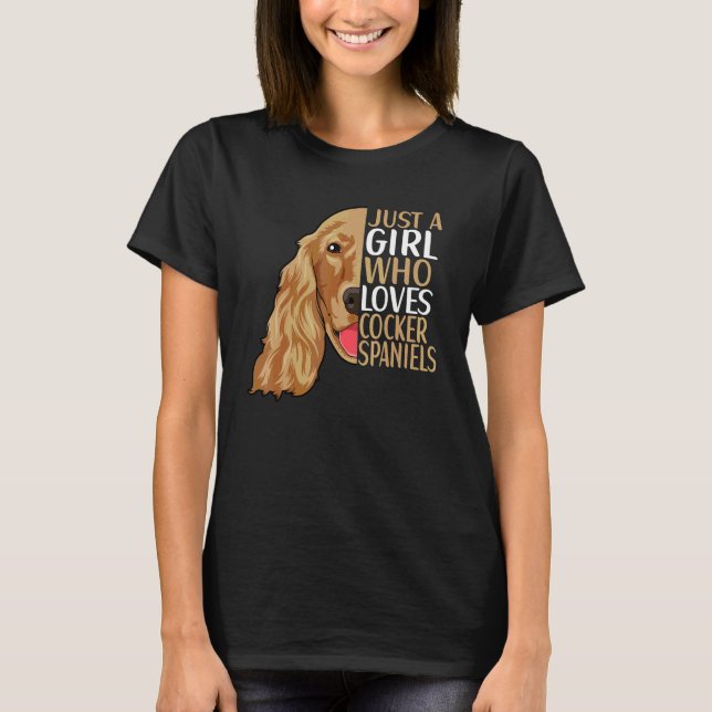 Cocker Spaniel Hund Dräkt  Cocker Spaniel 4 T Shirt (Framsida)
