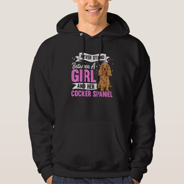 Cocker Spaniel Hund Dräkt  Cocker Spaniel Hoodie (Framsida)