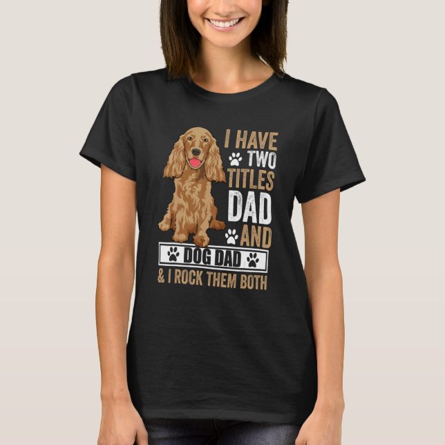 Cocker Spaniel Hund Dräkt   Cocker Spaniel T Shirt (Framsida)