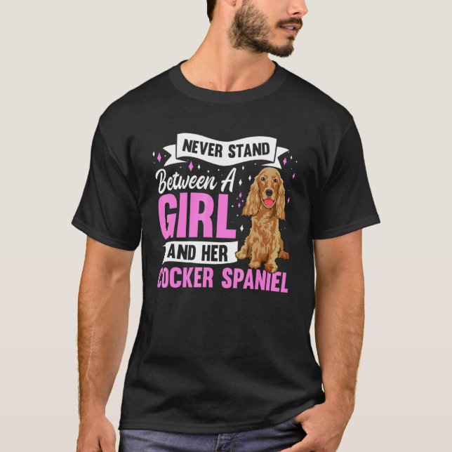 Cocker Spaniel Hund Dräkt  Cocker Spaniel T Shirt (Framsida)