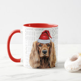 Cocker Spaniel Hund Jultomte Voff Jul Mugg