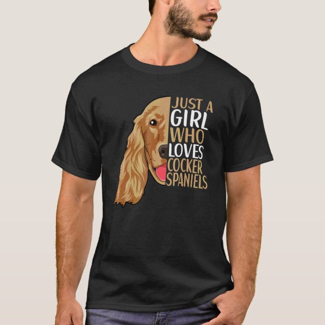 Cocker Spaniel Hund Outfit  Cocker Spaniel 4 T Shirt (Framsida)