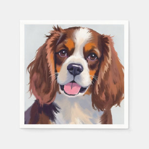 Cocker Spaniel   Hundmålning Husdjur Pappersservett