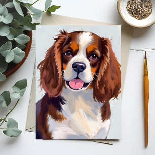 Cocker Spaniel Hundmålning Vykort