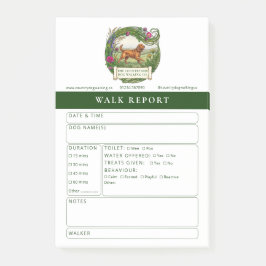Cocker Spaniel Hundpromenad Rapport Form Post-It N Block