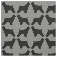 Cocker Spaniel Hundras Silhuetter Mönstrad