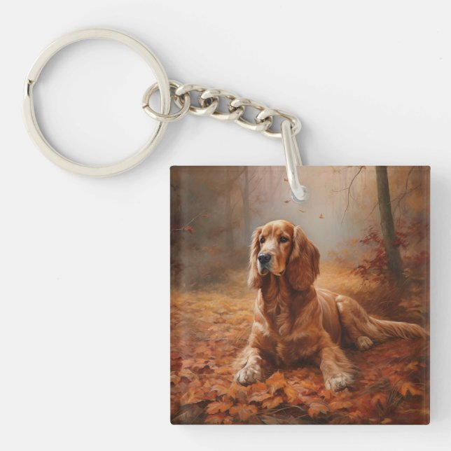 Cocker Spaniel i höstlöv Fall Inspire (Framsidan)