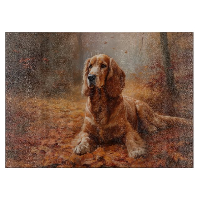 Cocker Spaniel i höstlöv Fall Inspire (Framsidan)