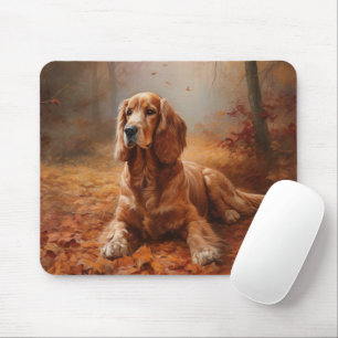 Cocker Spaniel i höstlöv Fall Inspire Musmatta