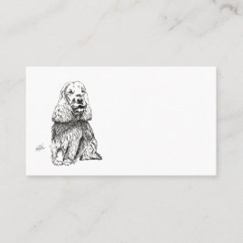 COCKER SPANIEL INGLÉS VISITKORT