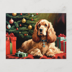 Cocker Spaniel jul Vykort