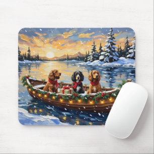Cocker Spaniel Julbåt Högtid Musmatta
