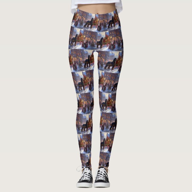 Cocker Spaniel Julhögtidssäsong Leggings (Framsida)