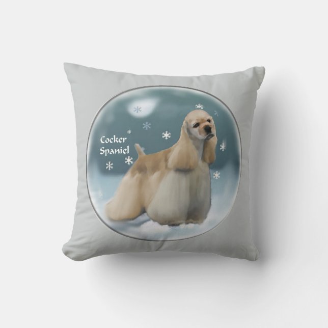 Cocker Spaniel julklappar Kudde (Framsida)