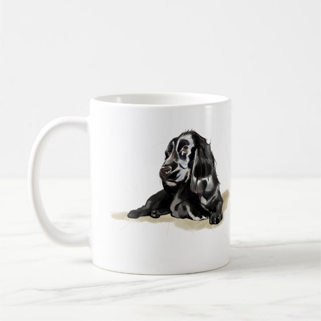 Cocker Spaniel Kaffe Mugg, Gåva till hundmamma Kaffemugg (Vänster)