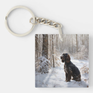 Cocker Spaniel Låt Det Snöa Jul