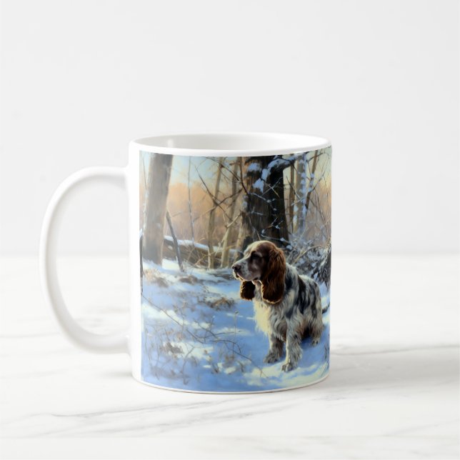 Cocker Spaniel Let It Snow Jul Kaffemugg (Vänster)