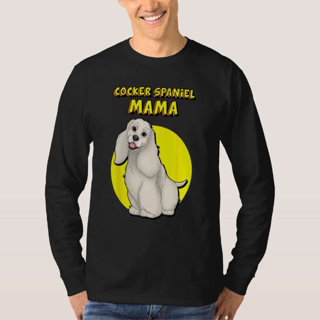 Cocker Spaniel Mama Buff Cocker Spaniel Dog Mother T Shirt (Framsida)