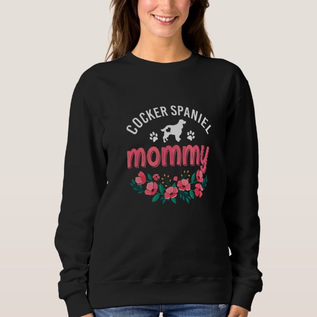 Cocker Spaniel Mamma Kvinnor Söt Hund Jul Mamma T Shirt (Framsida)