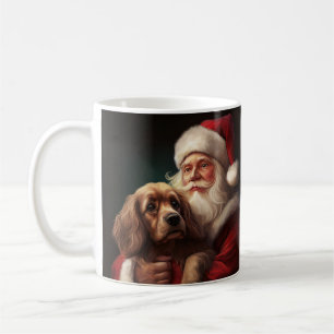 Cocker Spaniel Med Tomte Festlig Jul Kaffemugg