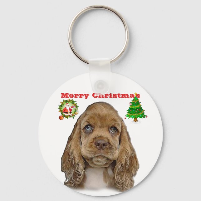 Cocker spaniel nyckelring (Framsida)