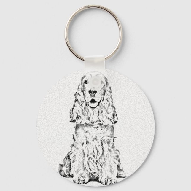 Cocker spaniel nyckelring (Framsida)
